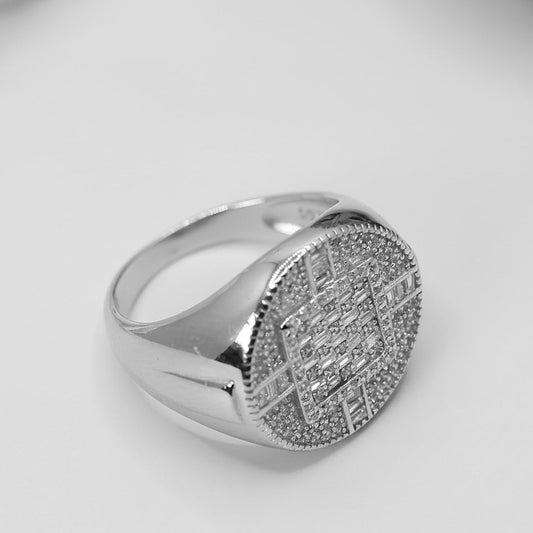 Premium Sterling Silver Square Designer Ring
