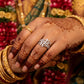 Elegant Vine Band Silver Ring