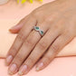 Emerald Infinity Silver Ring